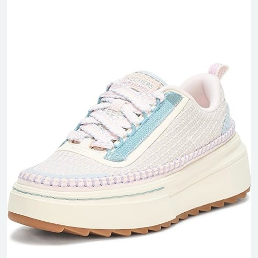 NWT Skechers Cordova Saw Vegan Lace-Up Court Sneakers size 8